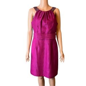 Tahari by Arthur S. Levine Jeweled Strap Cocktail Dress 8P